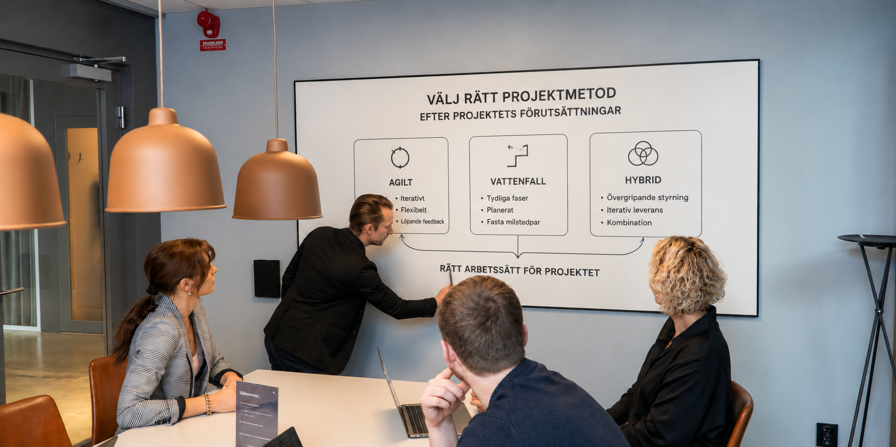 Agilt, vattenfall eller hybrid – vilken projektmetod passar ert IT-projekt?